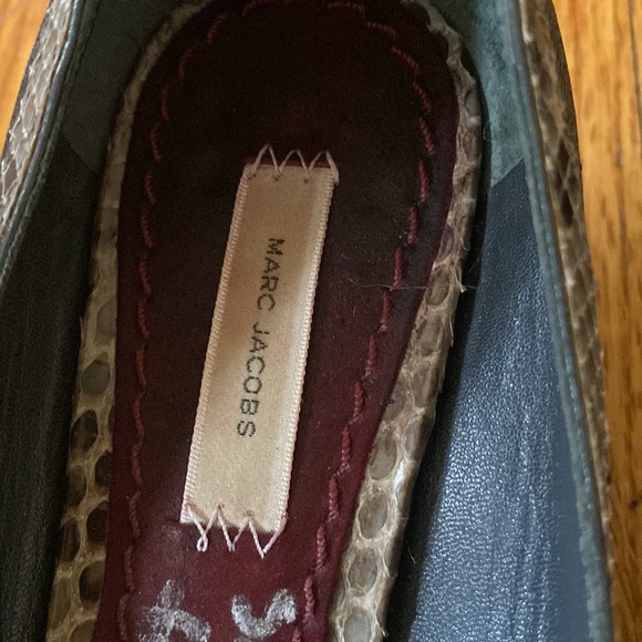 Marc Jacobs Collection Python Kitten Heels 7 - Picture 3 of 6